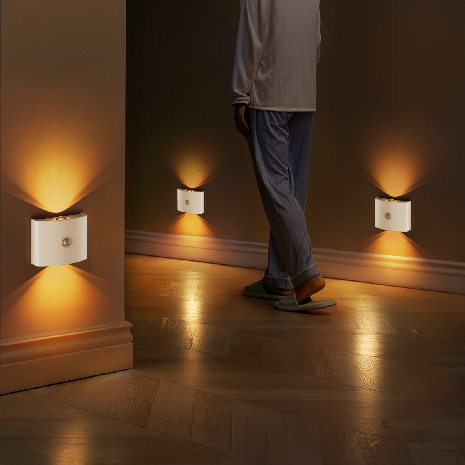 SWL003 White-SENSOR WALL LAMP