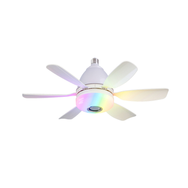 LEC017 White-RGB MUSIC FAN LIGHT