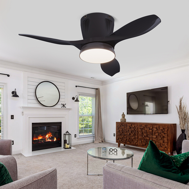 LEC016 Black-LED FAN LIGHT