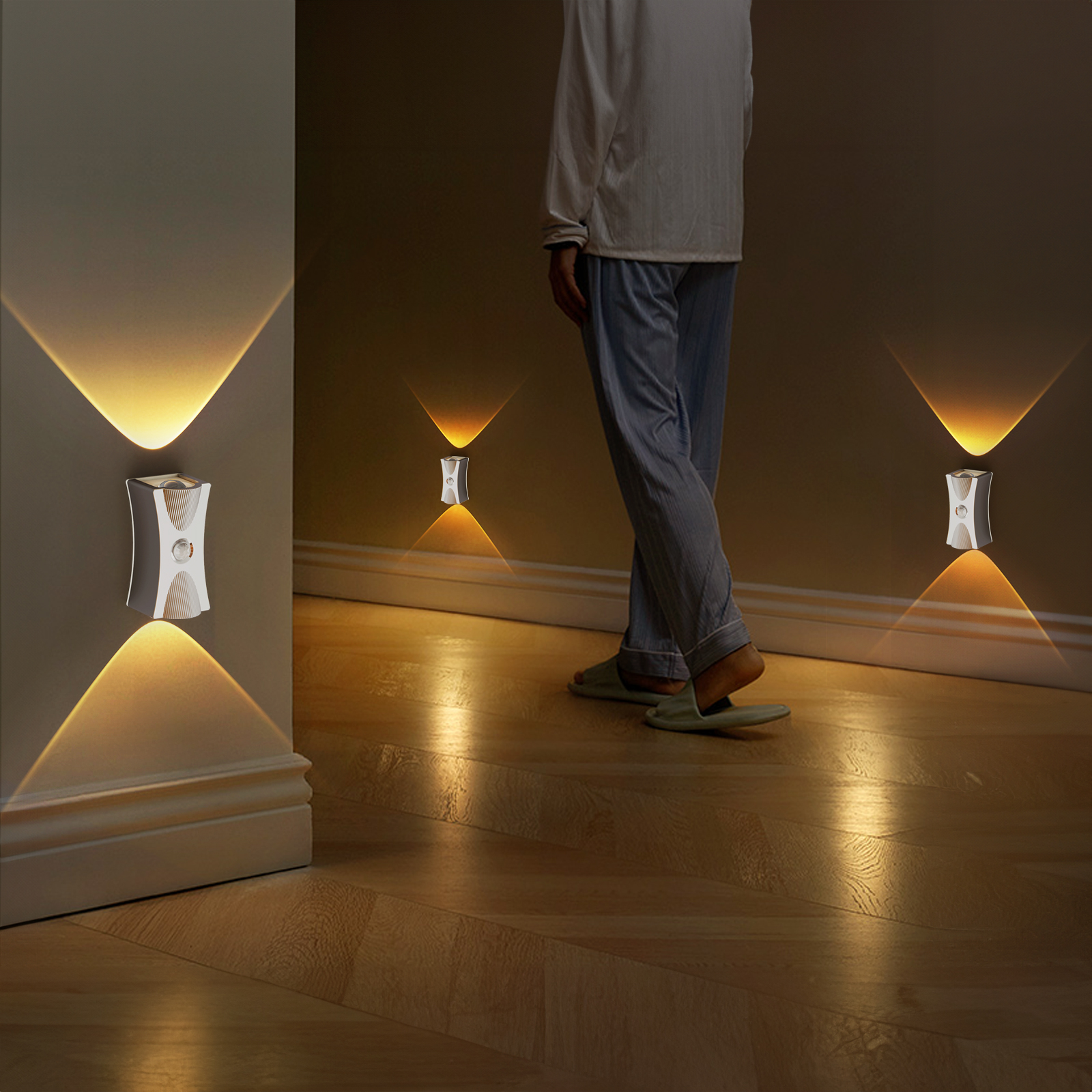 SWL001 Chrome-SENSOR WALL LAMP