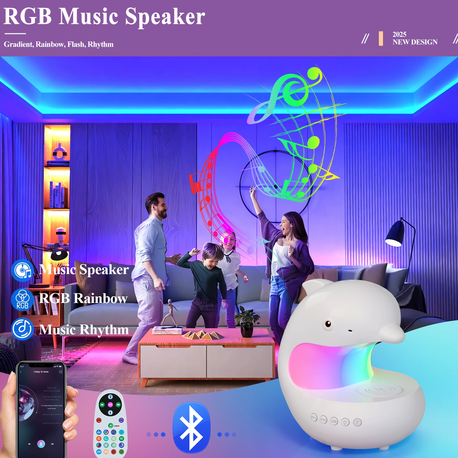CHARGING RGB MUSIC LAMPS