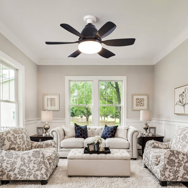 LEC017 Black-LED FAN LIGHT