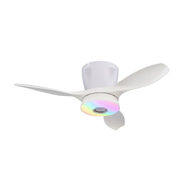 LEC016 White-RGB MUSIC FAN LIGHT