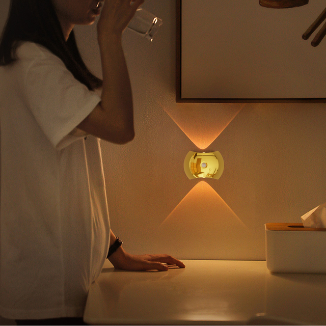SWL005 Gold-SENSOR WALL LAMP